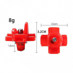 One-piece Spring Automatic Steel Ball New Drinking Fountain (5 Pieces - Red)