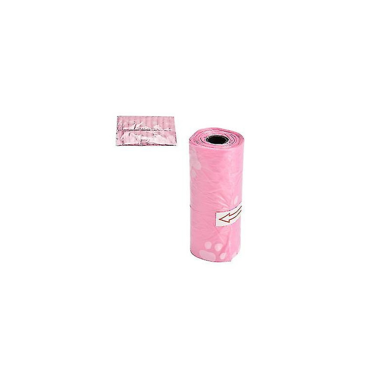 Heart Design Pink Pet Waste Poop Pick Up Bag - 20 Rolls, Garbage Clean Up