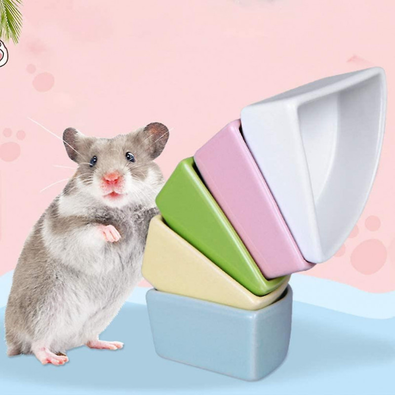 Hamster Bowl, Ceramic, Chewing Bowl, Water Bowl For Small Rodents, Gerbils, Hamsters, Mice, Pigs