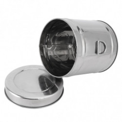 1 Pc Coffee Canister Moisture-proof Stainless Steel Thicken Food Storage Tank Coffee Jar Tea Bucket For Bar