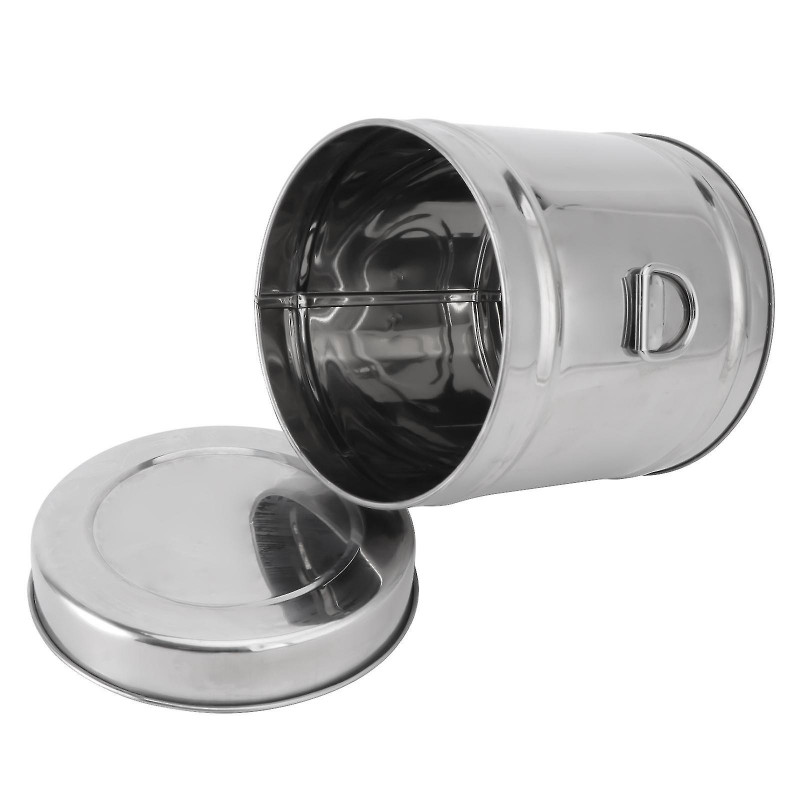 1 Pc Coffee Canister Moisture-proof Stainless Steel Thicken Food Storage Tank Coffee Jar Tea Bucket For Bar