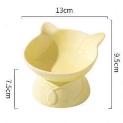Pet Dog Bowl Cat Food Oblique Mouth Bowl Ceramic High Foot Protection Cervical Vertebra High Quality