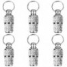 6pcs Pet Name Address Label Tag Storage Capsule Shape Dog Collar Hanging Pendant For Dog Pet Supplies