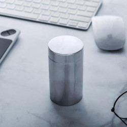 Portable Mini Travel scellé en acier inoxydable feuilles de thé peut boîte de stockage conteneur Jikaix