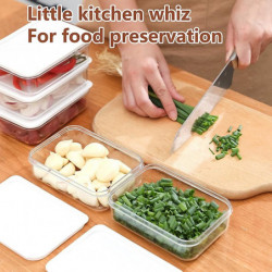 Storage Box With Cover High Capacity Good Sealing Transparent Leak-proof Food Sealed Container For Home Qinhai