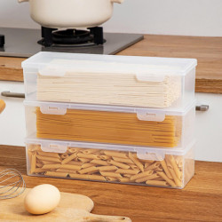 1560ml Spaghetti Box Flip Lid Large Capacity Fresh-keeping Transparent Box Multifunctional Storage Food Grade Dry [...]