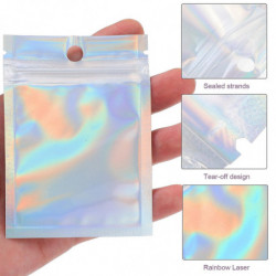Bags for Jewelry Packaging Sealed Food Storage Plastic Organizer Anti- Oxidize Smell Proof Stash Anti-oxidation 300 Pcs