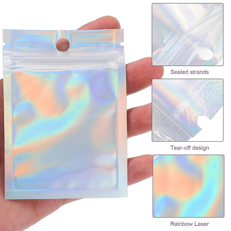Bags for Jewelry Packaging Sealed Food Storage Plastic Organizer Anti- Oxidize Smell Proof Stash Anti-oxidation 300 Pcs