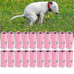 Heart Design Pink Pet Waste Poop Pick Up Bag - 20 Rolls, Garbage Clean Up Heart Design Pink Pet Waste Poop Pick Up Bag - 20 Rolls, Garbage Clean Up