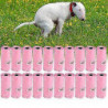 Heart Design Pink Pet Waste Poop Pick Up Bag - 20 Rolls, Garbage Clean Up