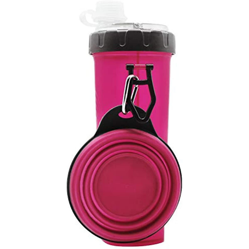 Bouteille d’eau Manxia pour chiens avec récipient de nourriture pour animaux de compagnie 2 en 1 avec 1 bol de [...]