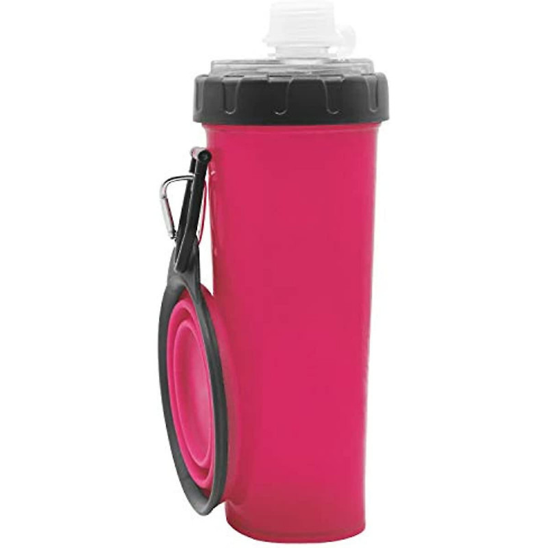 Bouteille d’eau Manxia pour chiens avec récipient de nourriture pour animaux de compagnie 2 en 1 avec 1 bol de [...]