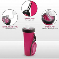 Bouteille d’eau Manxia pour chiens avec récipient de nourriture pour animaux de compagnie 2 en 1 avec 1 bol de [...]