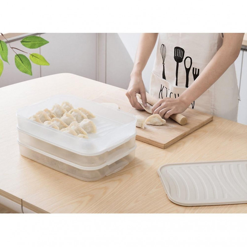 Fridge Fresh-keeping Box Dumpling Sealed Crisper Refrigerator Food Container