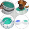 Cooling Puppy Drinking Frosty Pet Tool Food Bowls Dog Plastic Go Containers Spill Shield Water