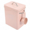 Washing Powder Bucket Container for Dog Food Detergent Laundry Tin Case Filling Pink Wrought Iron