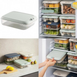 Couvercles en plastique de stockage Bpa Sans fuite Récipient alimentaire Vert Clair B