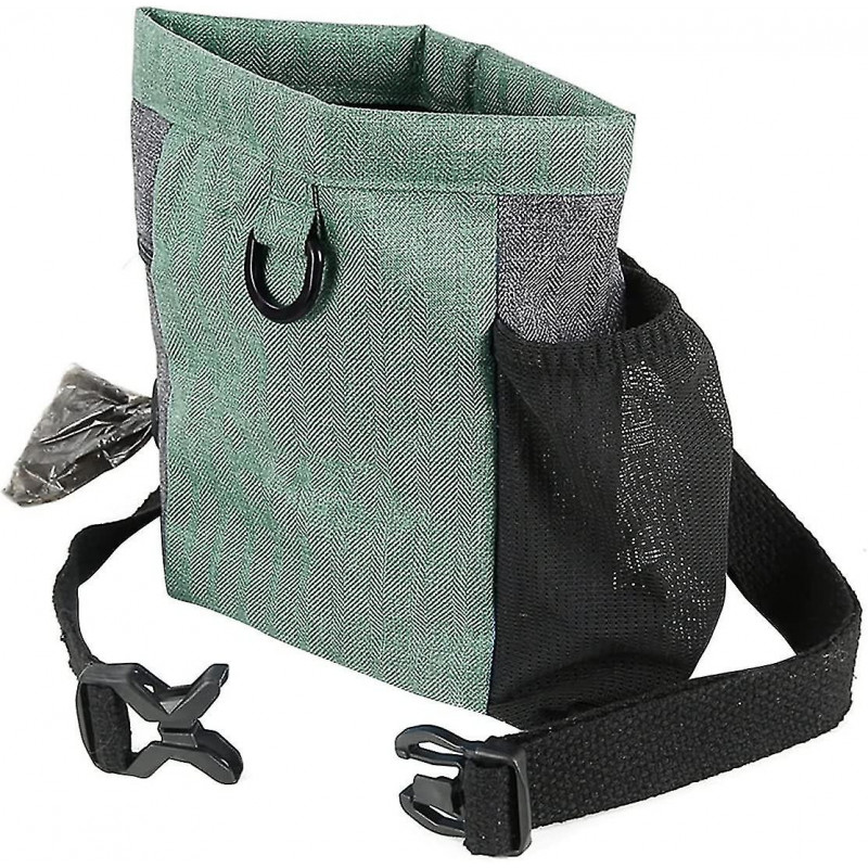 Dog Treat Pouch, Portable Dog Treat Bag For Training Dog, Dog Treat Pouch With Magnet, With Adjustable Waist Belt