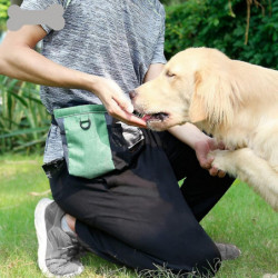 Dog Treat Pouch, Portable Dog Treat Bag For Training Dog, Dog Treat Pouch With Magnet, With Adjustable Waist Belt