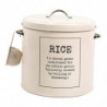 Metal Rice Storage Box, Round Rice Container With Lid And Handle,sealed Food Storage Bin For Kitchen,countertop [...]
