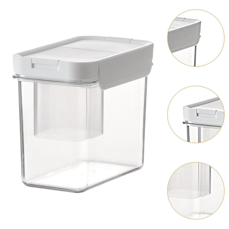 Laundry Powder Storage Box Sealed Lid Sealed Container for Laundry