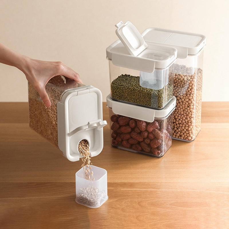 Laundry Powder Storage Box Sealed Lid Sealed Container for Laundry