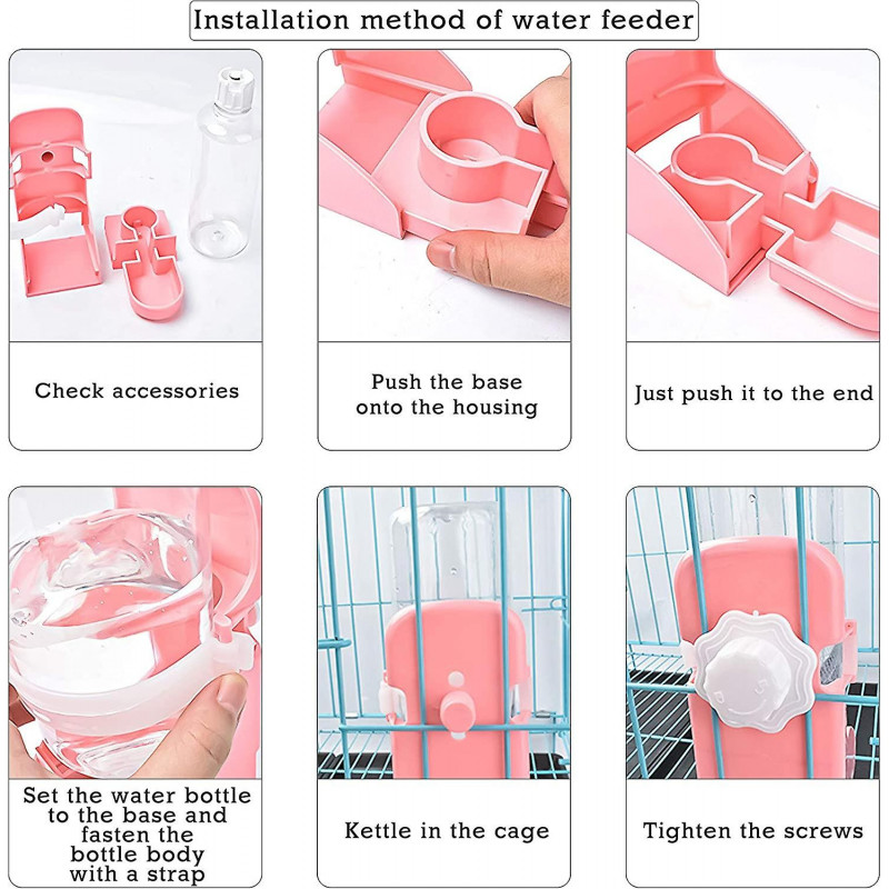 Water Dispenser For Cats And Dogs,hanging Small Animal Water Dispenser,automatic Pet Drinking Founta