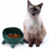 Cat Bowl Ceramic Raised Bowl For Cat/puppy, Angled Orthopedic Bowl For Adult Cat/kitten Fo