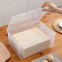 Noodle Storage Box Large Capacity Buckle Fixing Good Sealing Leak-proof Easy to Clean Pasta Container