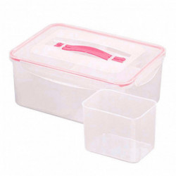 Sealing Food Storage Box with Lid Food Grade BPA Free Handle Design Transparent Fresh-Keeping Box Grain Container