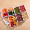 Sealing Food Storage Box with Lid Food Grade BPA Free Handle Design Transparent Fresh-Keeping Box Grain Container