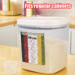 Boîte de stockage de nourriture de cuisine Bocal scellé Insect-proof Résistant à l’humidité Céréales Seau Pet Dog [...]