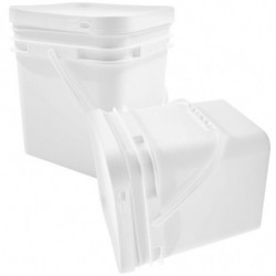 2PCS Dog Food Container Airtight Pet Dry Food Grain Storage Barrel Grain Bucket