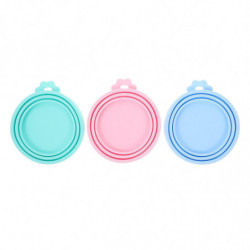 3 Pcs Cat Treat Can Cover Wet Food Can Lid Cat Food Can Lid Cap Dog Food Can Covers Lids
