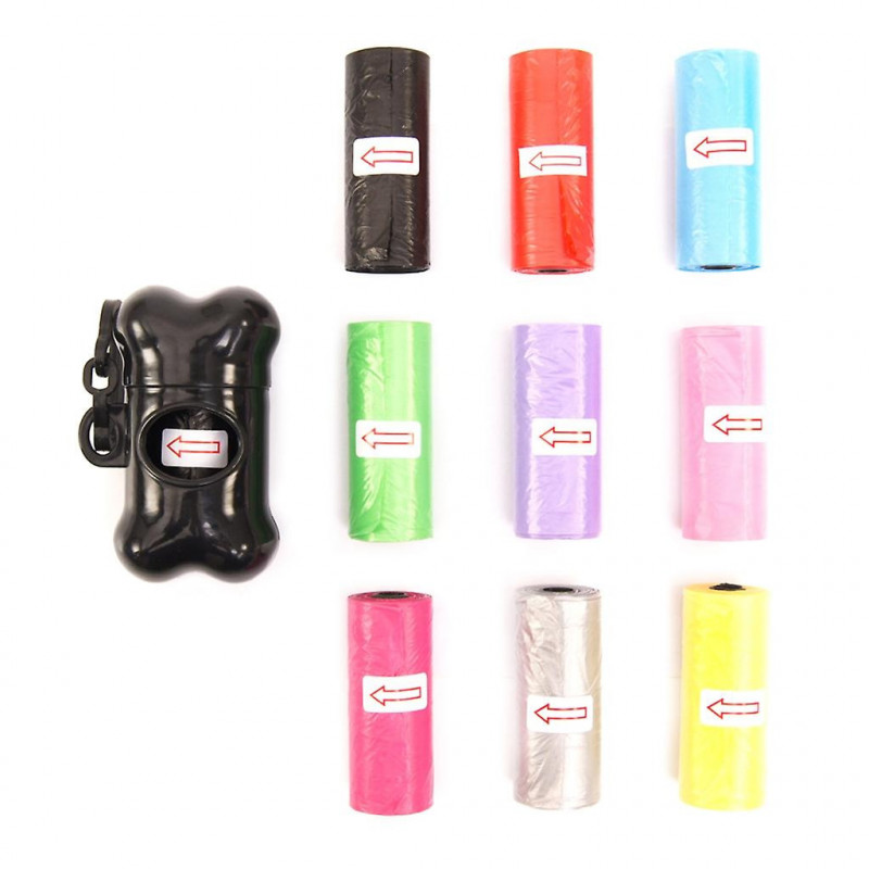Large Capacity Dog Poop Bag Dispenser Waste Bags Holder Bone Shape Poop Bags