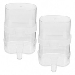 2pcs Bird Cage Food Feeder Parrot Food Container Hanging Food Container Automatic Bird Feeder