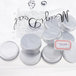 10 Empty Aluminum Tins Cans With Screw Lids Box Container Jar Top Round 30g