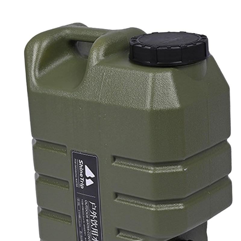 Food Grade Water Storage Bucket With Faucet Jug Durable For Home Black