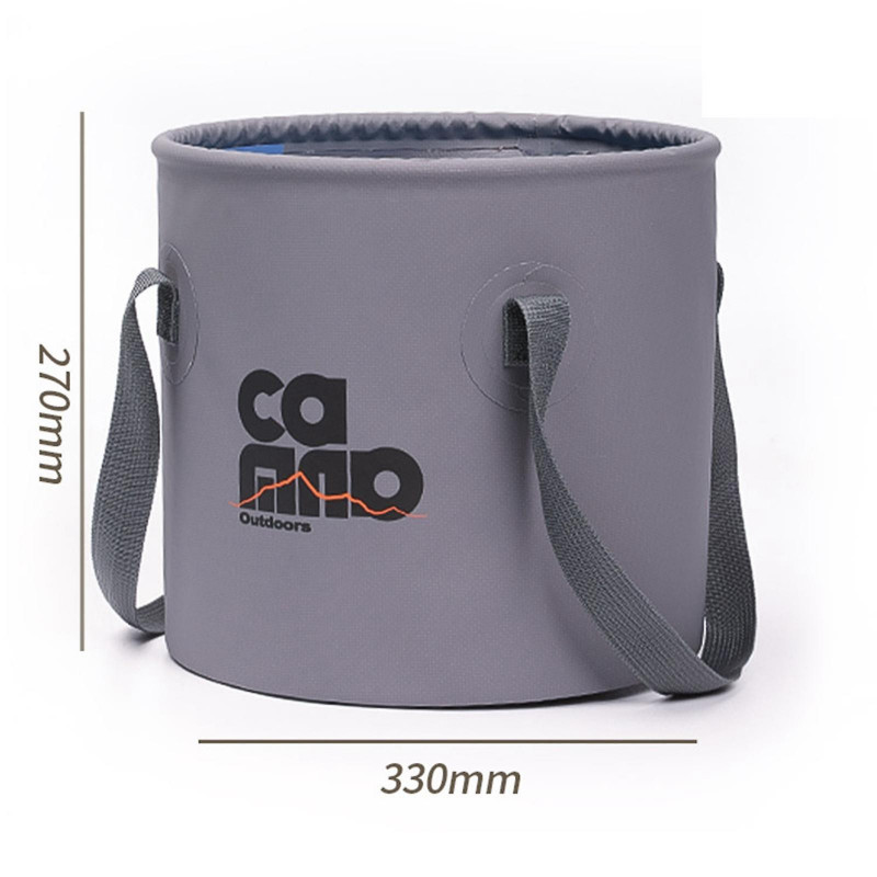 Collapsible Bucket Folding Large Capacity For Gardening Outdoor Activities Gray S 10l