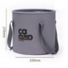 Collapsible Bucket Folding Large Capacity For Gardening Outdoor Activities Gray S 10l