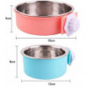 Cage pour chien Bol amovible En acier inoxydable Bol suspendu Cage pour animaux de compagnie Petit bol d’eau [...]
