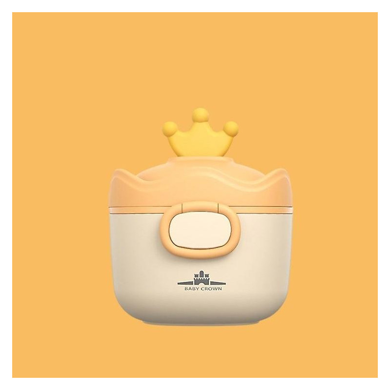 Crown Shape Baby Milk Powder Box Portable Large Capacity Milk Powder Container Food Storage Box - Si