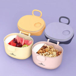 Crown Shape Baby Milk Powder Box Portable Large Capacity Milk Powder Container Food Storage Box - Si