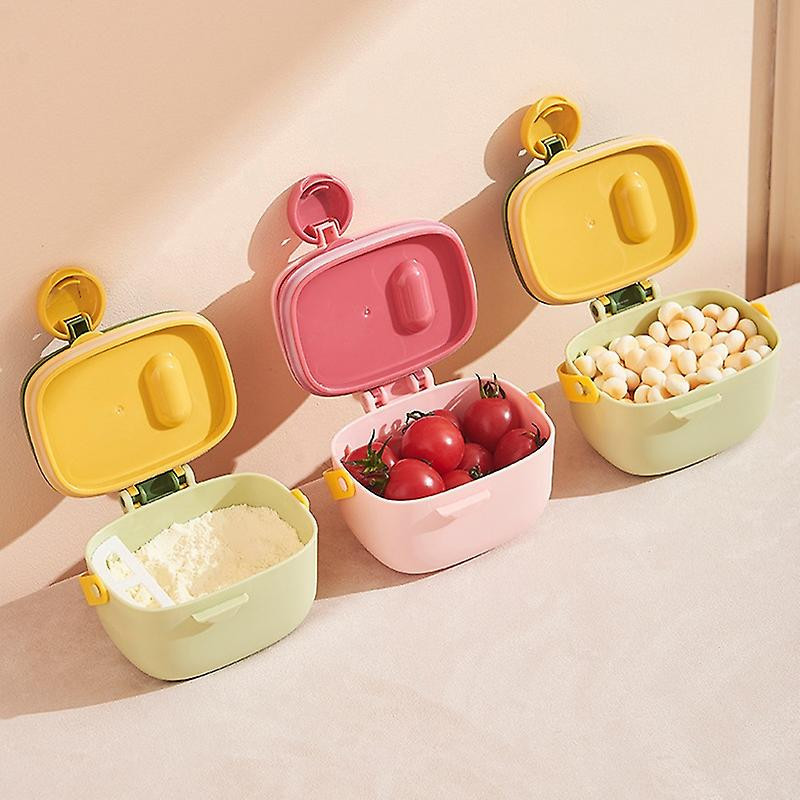 Cute Dinosaur Baby Formula Dispenser Portable Milk Powder Dispenser Container Storage Box (BPA-Free,
