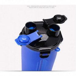 Dog Water Bottle Dog Bowls For Traveling Pet Food Container 2-in-1 With Collapsible Dog Bowls