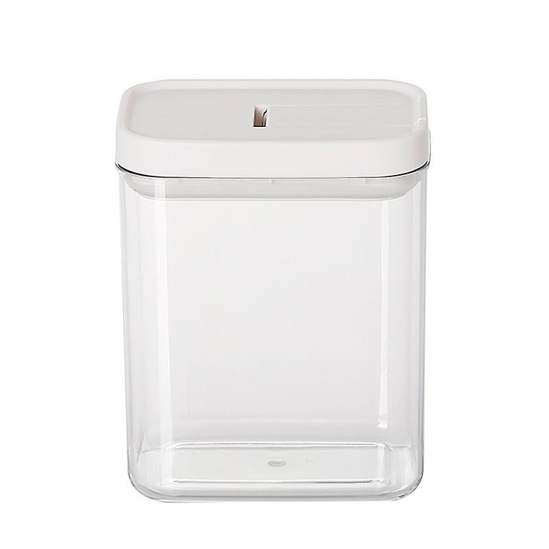 Food Grade Plastic Transparent Storage Box Grain Storage Jar Snap 1pcs White Niuniu