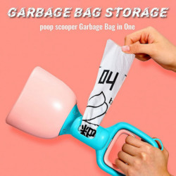 11in Dog Pooper ,short Handle Pet Poop For Medium Small , Portable Poop Scoop For Yard, Grass B