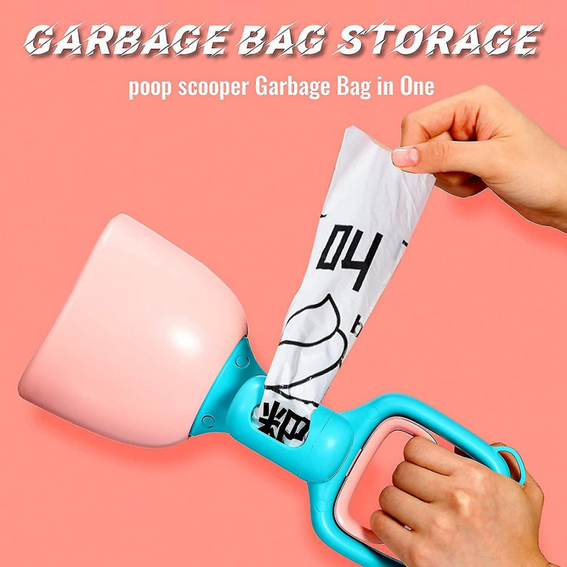 11in Dog Pooper ,short Handle Pet Poop For Medium Small , Portable Poop Scoop For Yard, Grass B