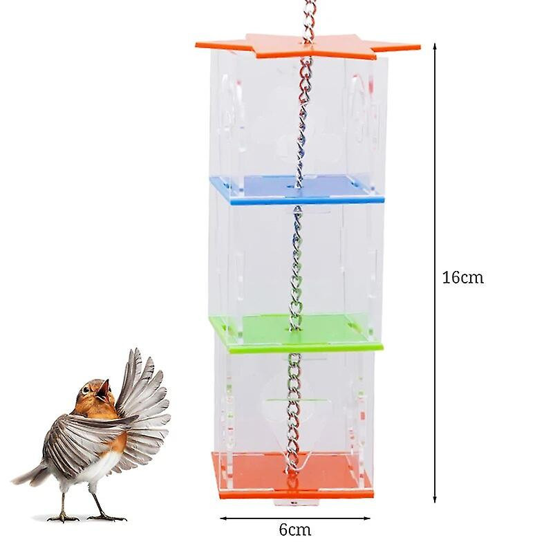 Transparent Parrots Food Feeder Transparent Acrylic Bird Feeder Food Holder Transparent Bird Treats Forage Box [...]