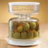 Pickle & Olive Jar Container avec passoire en plastique scellé étanche pour la maison Qian